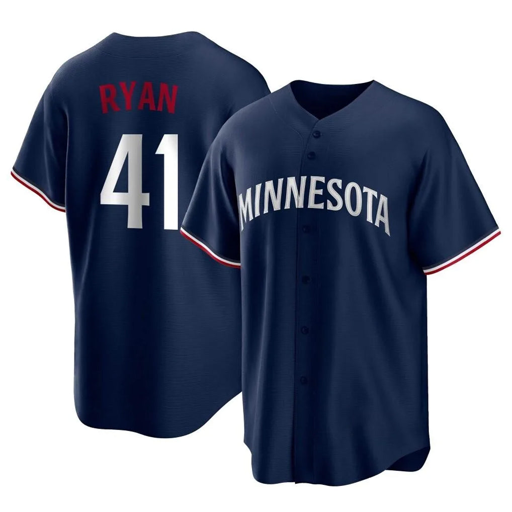 STECN M.Twins #41 Joe Ryan Player Navy Replica Alternate Home Stitched Jerseys