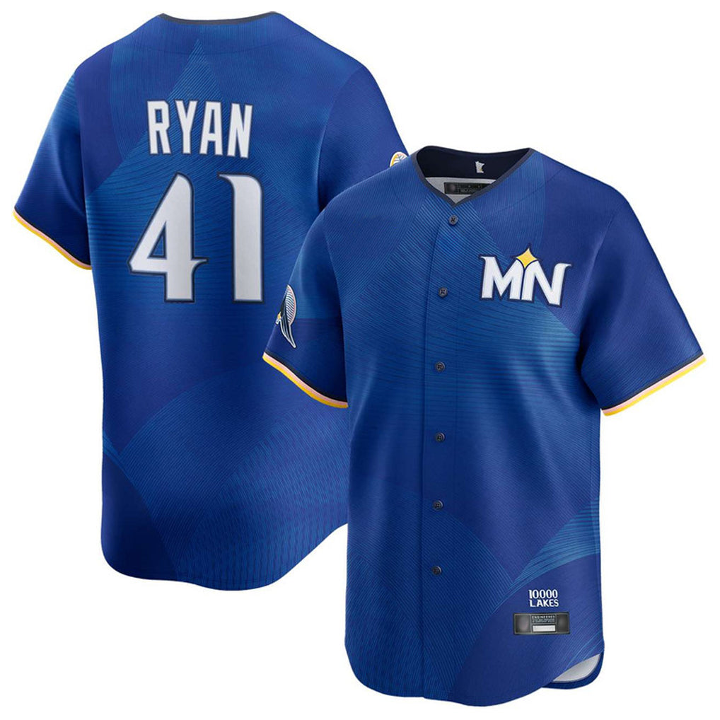 STECN M.Twins #41 Joe Ryan Player Royal City Connect Limited Home Stitched Jerseys