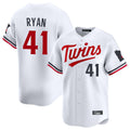 STECN M.Twins #41 Joe Ryan Player White Home Limited Stitched Jerseys