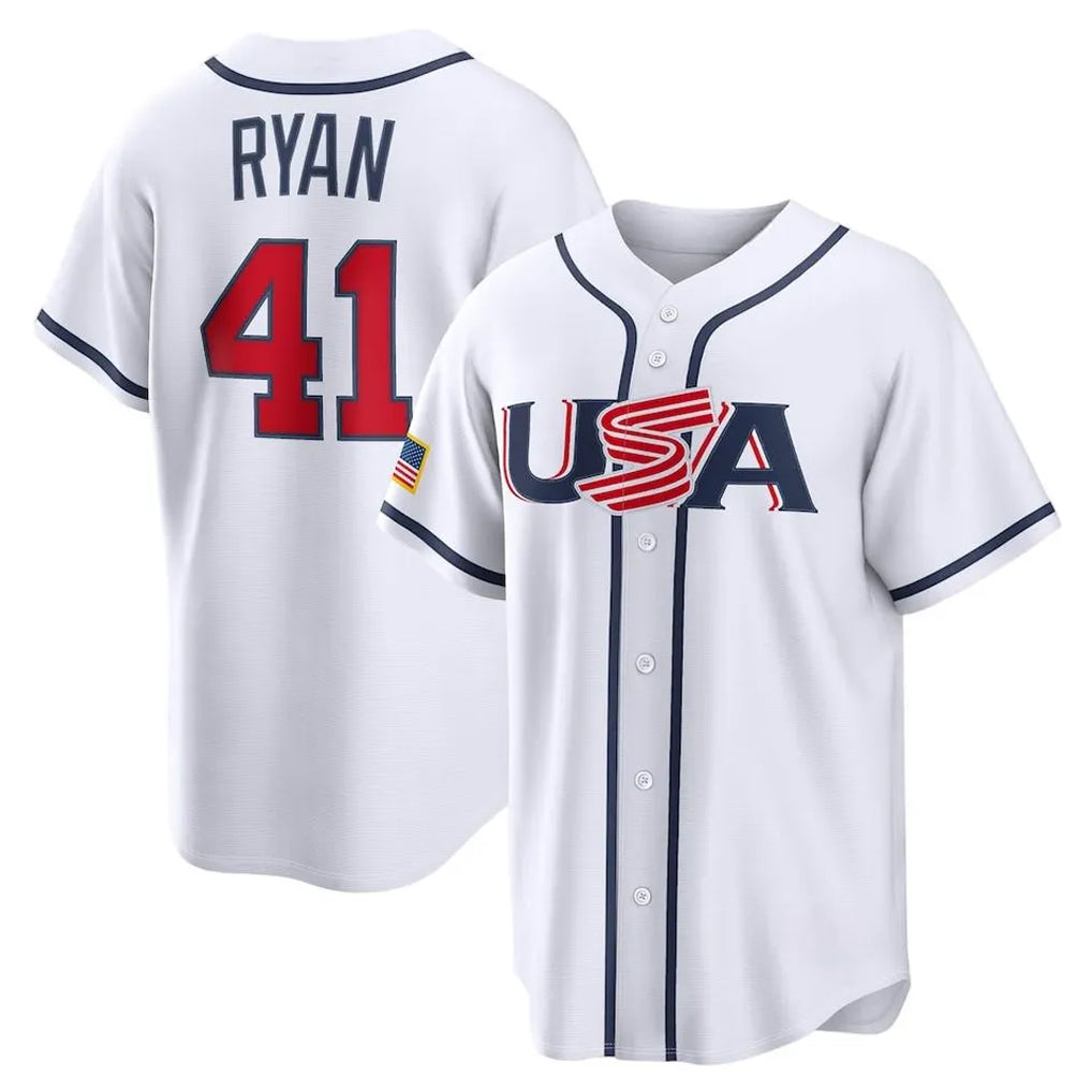 STECN M.Twins #41 Joe Ryan Player White USA 2026 World Classic Limited Home Stitched Jerseys