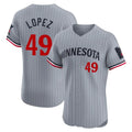STECN M.Twins #49 Pablo Lopez Player Gray Home Limited Elite Stitched Jerseys