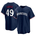 STECN M.Twins #49 Pablo Lopez Player Navy Replica Alternate Home Stitched Jerseys