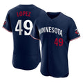 STECN M.Twins #49 Pablo Lopez Player Navy Replica Home Limited Elite Stitched Jerseys
