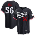 STECN M.Twins #56 Josh Bell Player Navy Home Game Stitched Jerseys