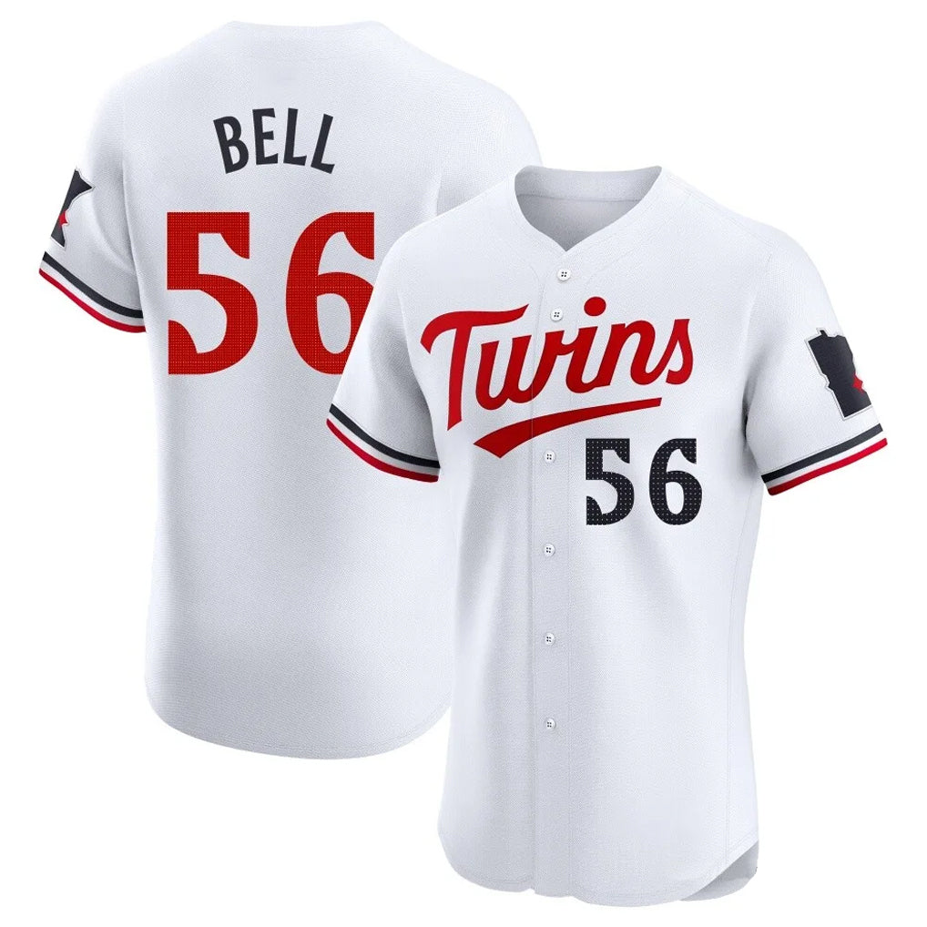 STECN M.Twins #56 Josh Bell Player White Home Limited Elite Stitched Jerseys