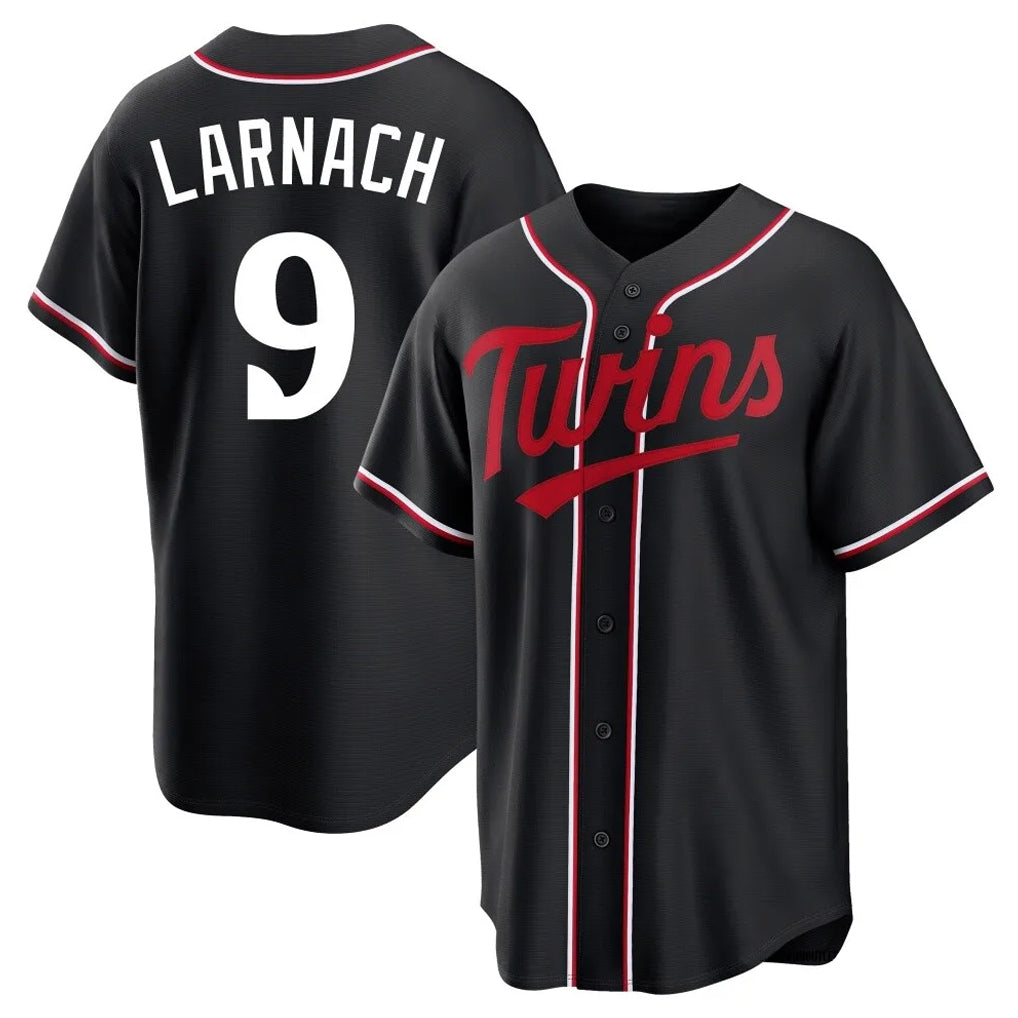 STECN M.Twins #9 Trevor Larnach Player Black Fashion Out Home Limited Stitched Jerseys