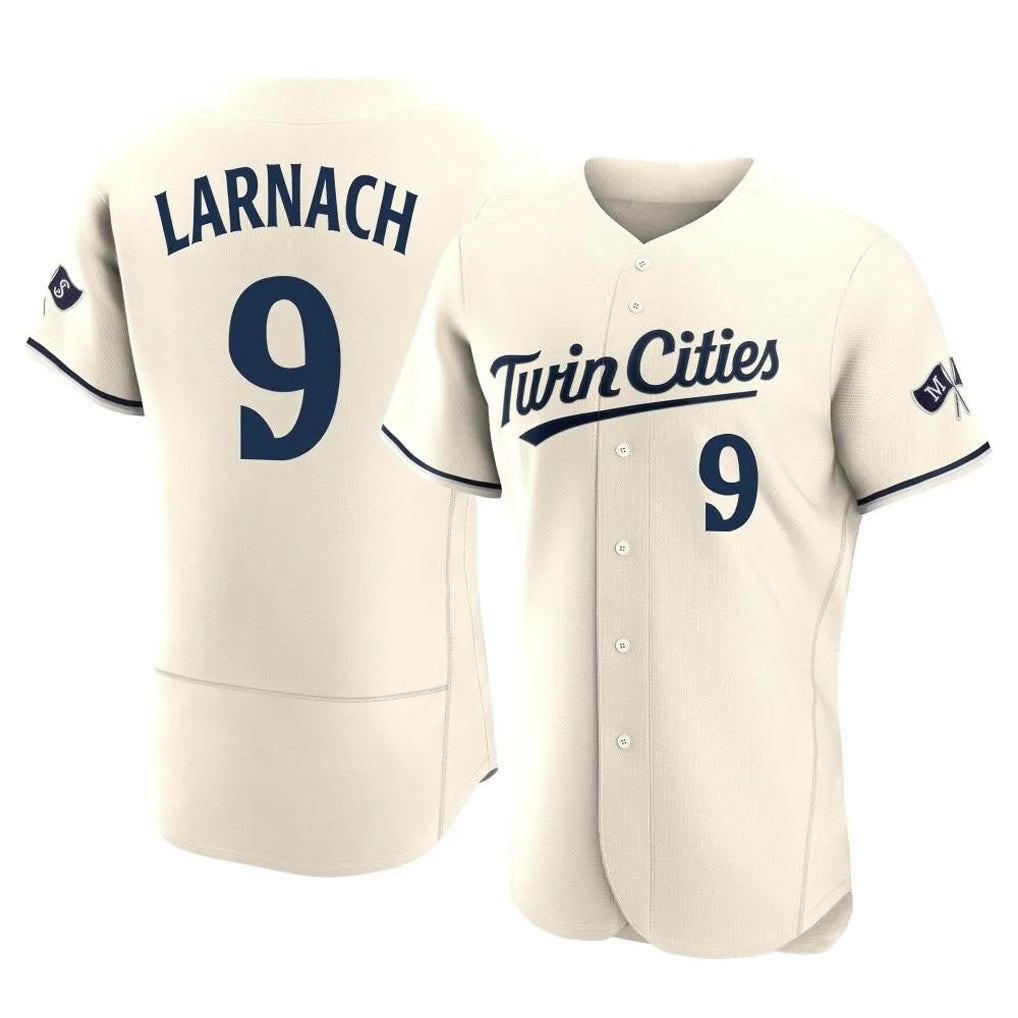 STECN M.Twins #9 Trevor Larnach Player Cream Home Limited Elite Stitched Jerseys
