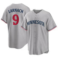 STECN M.Twins #9 Trevor Larnach Player Gray Game Limited Home Stitched Jerseys