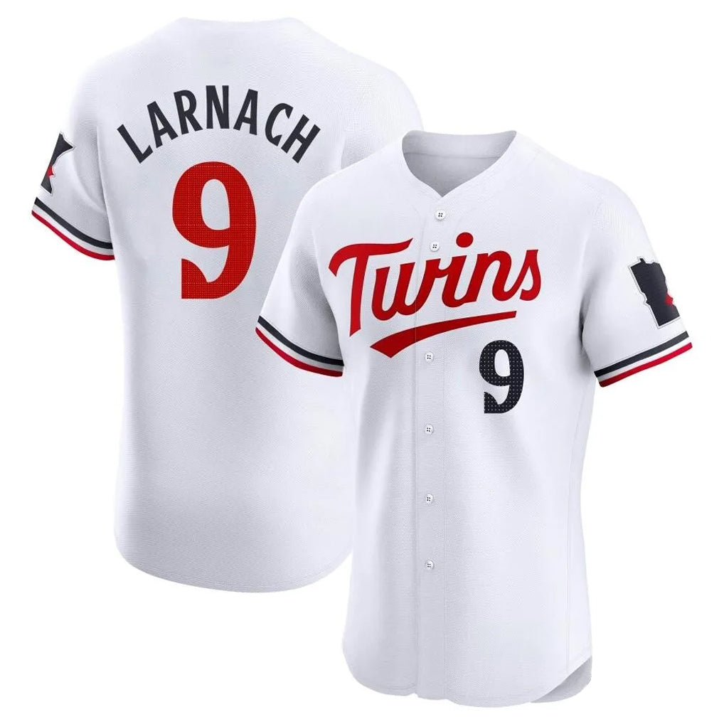 STECN M.Twins #9 Trevor Larnach Player White Home Limited Elite Stitched Jerseys