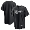 STECN Minnesota Twins Blank Player Black Home Game Stitched Jerseys