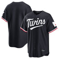STECN Minnesota Twins Blank Player Navy Home Game Stitched Jerseys