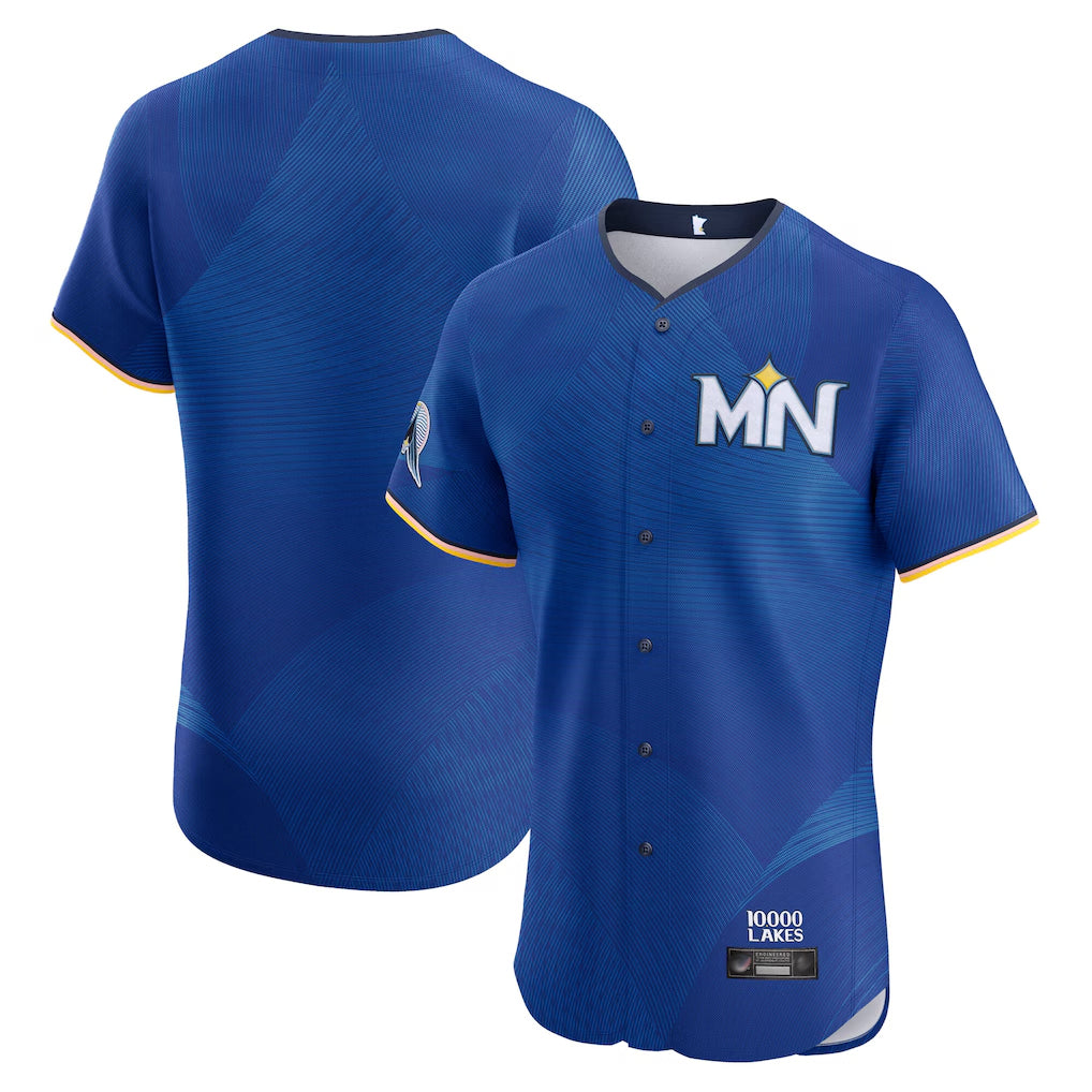 STECN Minnesota Twins Blank Player Royal City Connect Limited Elite Home Stitched Jerseys