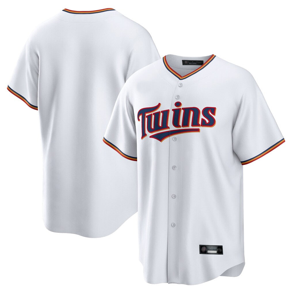 STECN Minnesota Twins Blank Player White Game Home Stitched Jerseys