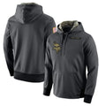 STECN MN.Vikings Gray Pullover Hoodies Home Game Blank Player Stitched Jerseys
