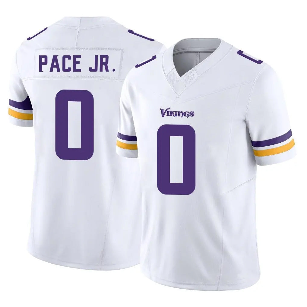 STECN MN.Vikings #0 Ivan Pace Jr. Player White Limited Vapor F.U.S.E. Home Game Stitched Jerseys