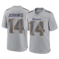 STECN MN.Vikings #14 Jauan Jennings Player Gray Atmosphere Fashion Home Game Stitched Jerseys