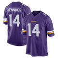 STECN MN.Vikings #14 Jauan Jennings Player Purple Home Game Stitched Jerseys
