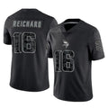 STECN MN.Vikings #16 Will Reichard Player Black Reflective LImited Home Game Stitched Jerseys