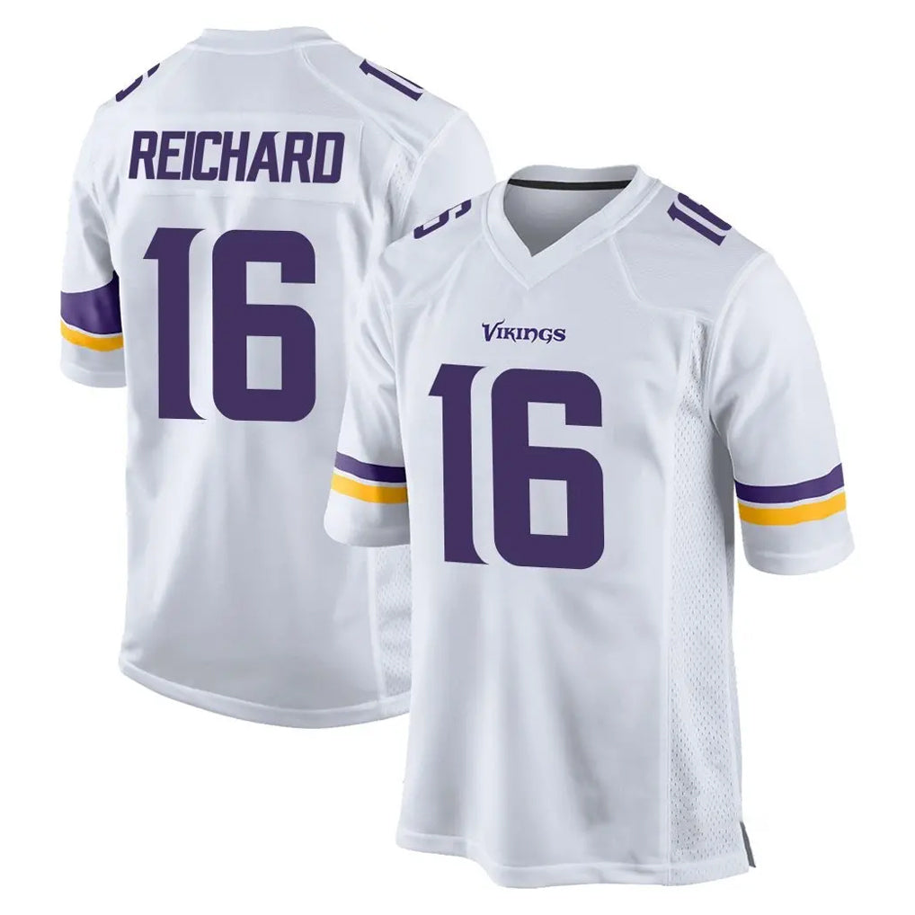 STECN MN.Vikings #16 Will Reichard Player White Home Game Stitched Jerseys