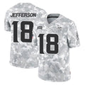 STECN MN.Vikings #18 Justin Jefferson Player Arctic Camo Salute To Service Limited Game Stitched Jerseys