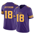 STECN MN.Vikings #18 Justin Jefferson Player Purple Limited Alternate Vapor F.U.S.E. Home Game Stitched Jerseys