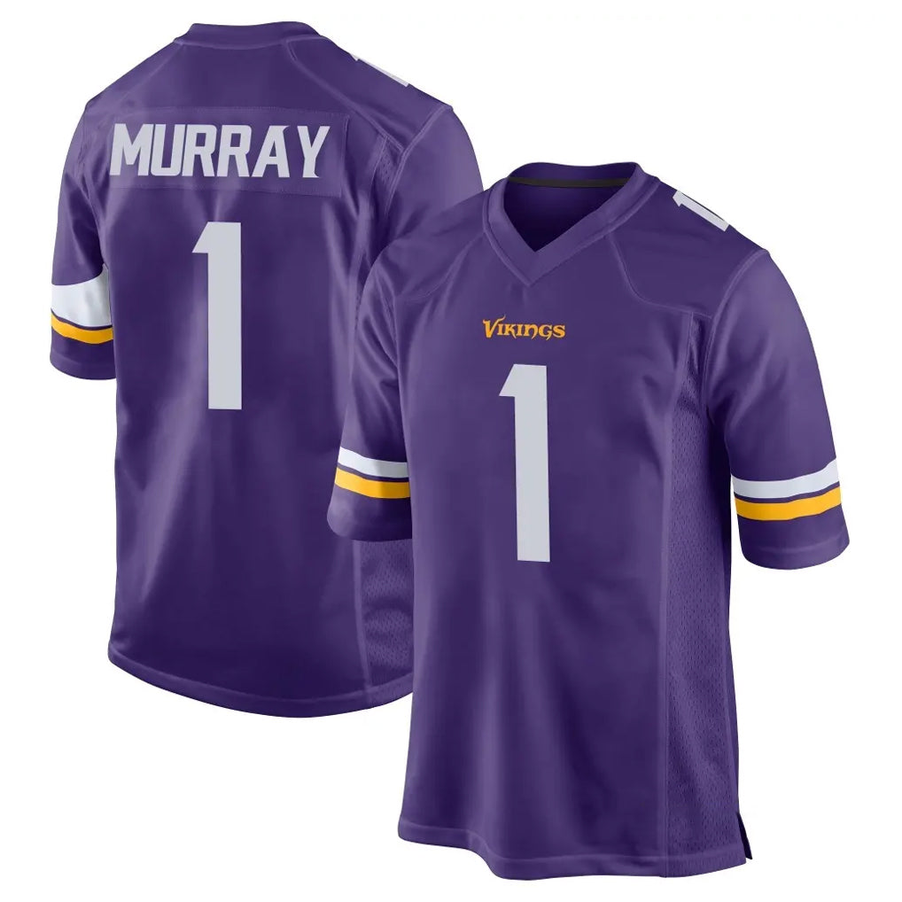 STECN MN.Vikings #1 Kyler Murray Player Purple Home Game Stitched Jerseys