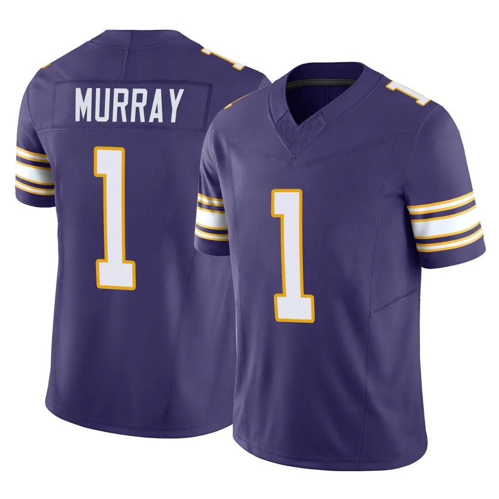 STECN MN.Vikings #1 Kyler Murray Player Purple Limited Classic Vapor F.U.S.E. Home Game Stitched Jerseys