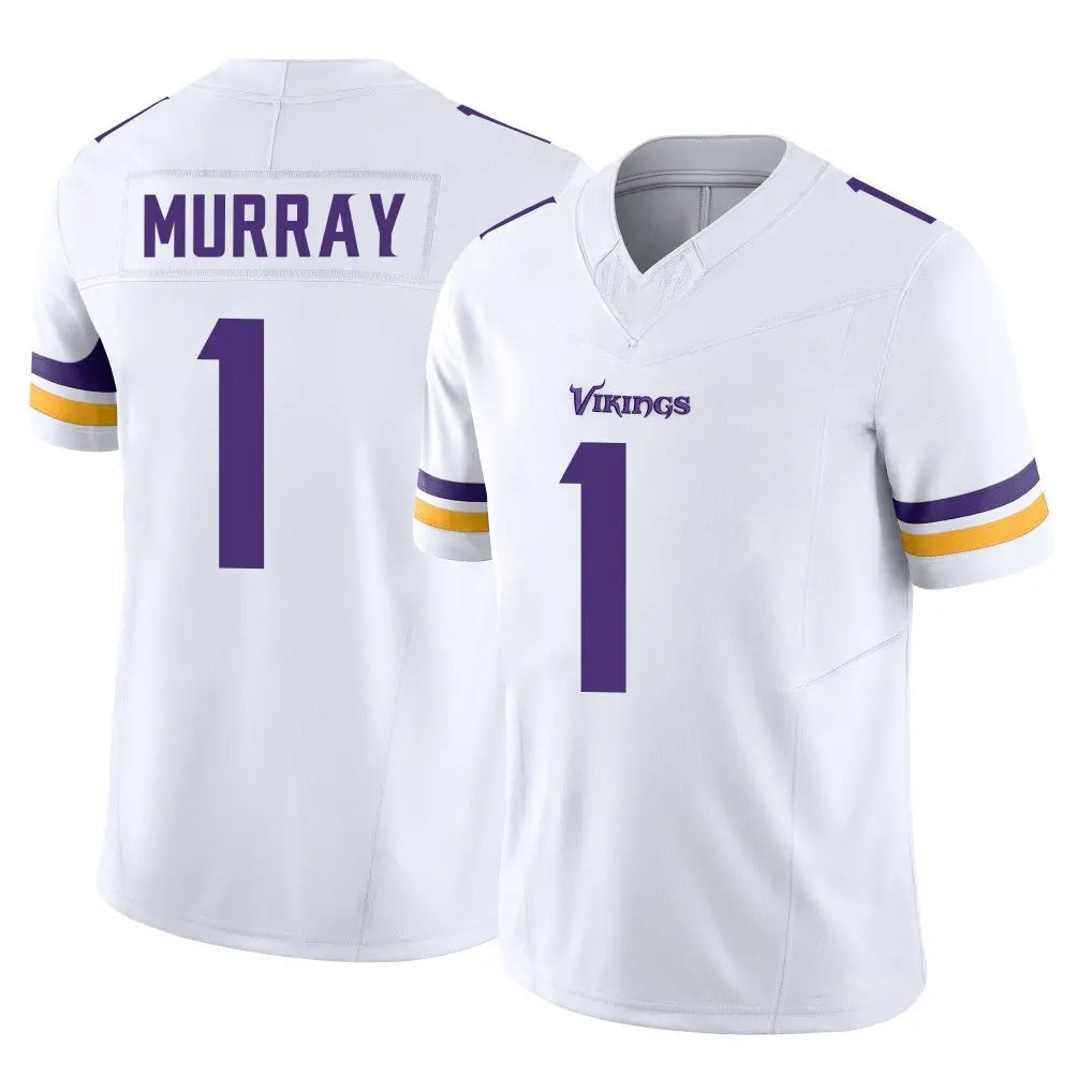 STECN MN.Vikings #1 Kyler Murray Player White Limited Vapor F.U.S.E. Home Game Stitched Jerseys