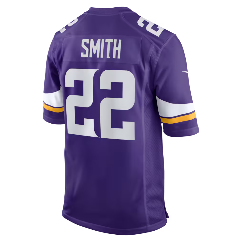 STECN MN.Vikings #22 Harrison Smith Purple Game Stitched Jerseys