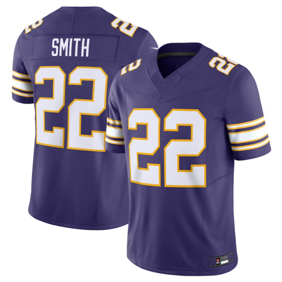STECN MN.Vikings #22 Harrison Smith Purple Vapor F.U.S.E. Limited Jersey Stitched American Stitched Jerseys