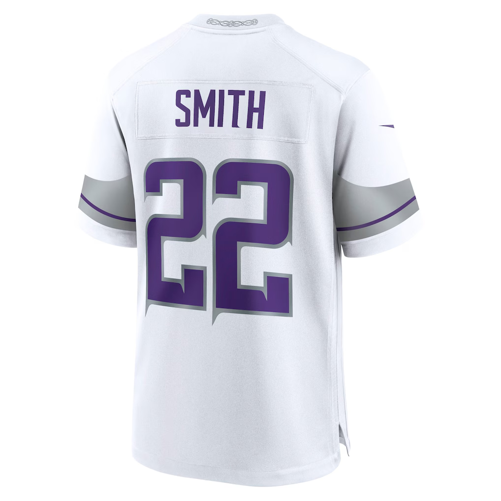STECN MN.Vikings #22 Harrison Smith White Alternate Game Stitched Jerseys