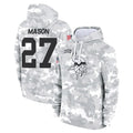 STECN MN.Vikings #27 Jordan Mason Player Arctic Camo Salute to Service Pullover Hoodies Limited Game Stitched Jerseys