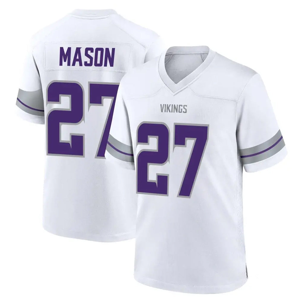 STECN MN.Vikings #27 Jordan Mason Player White Alternate Home Game Stitched Jerseys