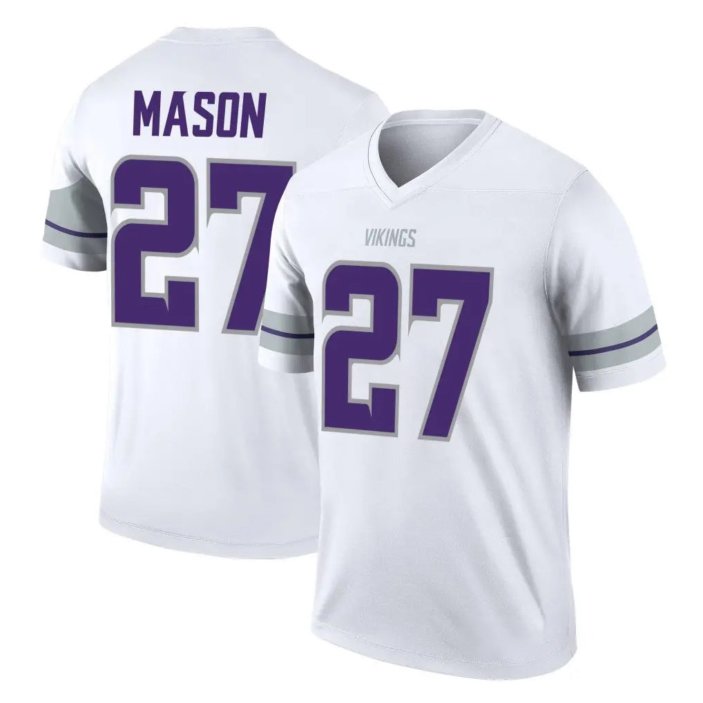 STECN MN.Vikings #27 Jordan Mason Player White Alternate Legend Home Game Stitched Jerseys