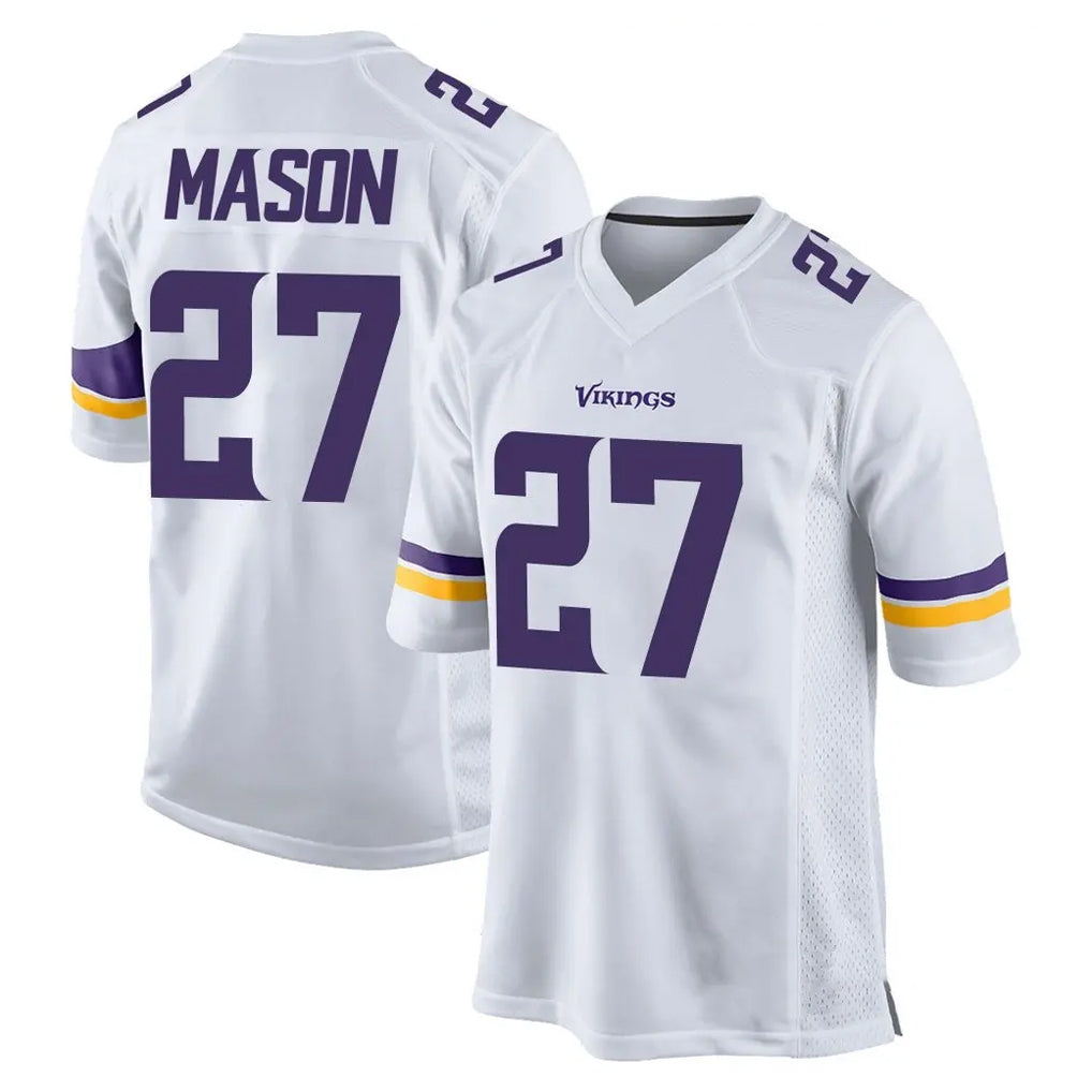 STECN MN.Vikings #27 Jordan Mason Player White Home Game Stitched Jerseys