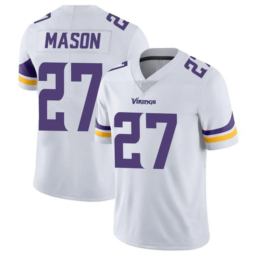 STECN MN.Vikings #27 Jordan Mason Player White Limited Vapor Untouchable Home Game Stitched Jerseys