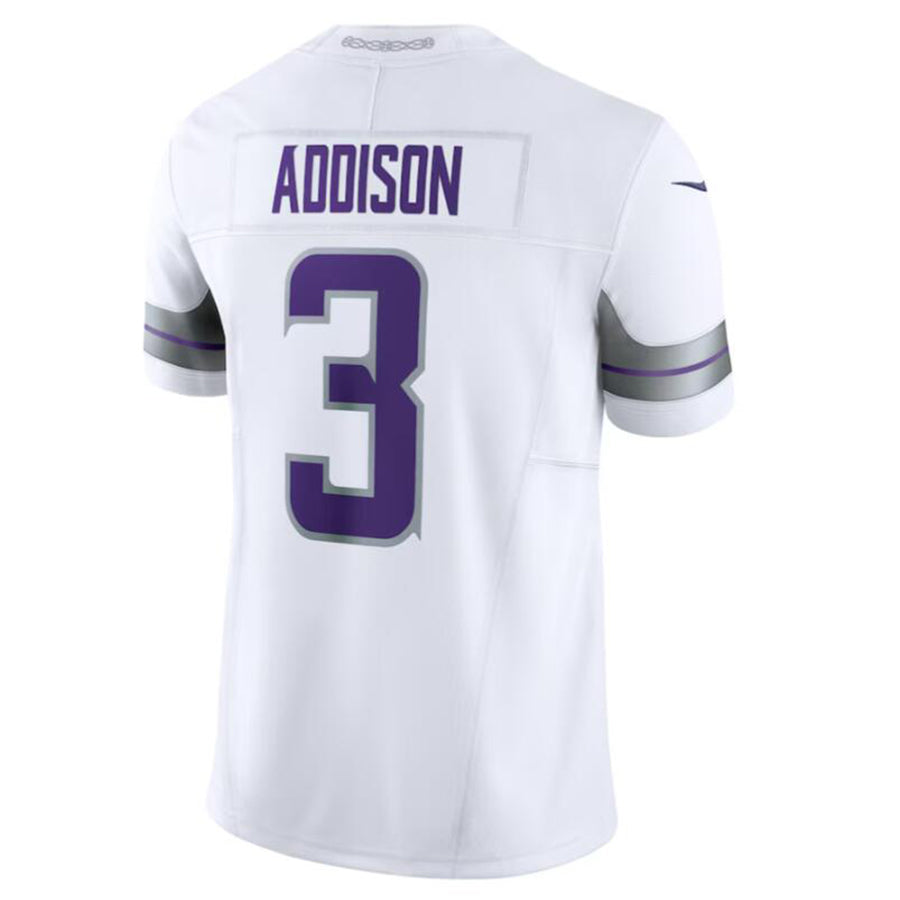 STECN MN.Vikings #3 Jordan Addison White Alternate Vapor F.U.S.E. Limited Jersey American Stitched Jersey