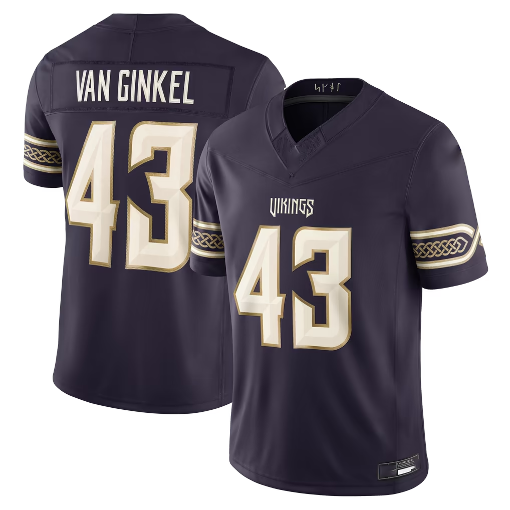 STECN MN.Vikings #43 Andrew Van Ginkel Purple 2026 Rivalries Collection Limited Stitched Jerseys