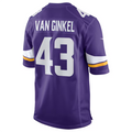 STECN MN.Vikings #43 Andrew Van Ginkel Purple Team Game Jersey Stitched American Stitched Jerseys