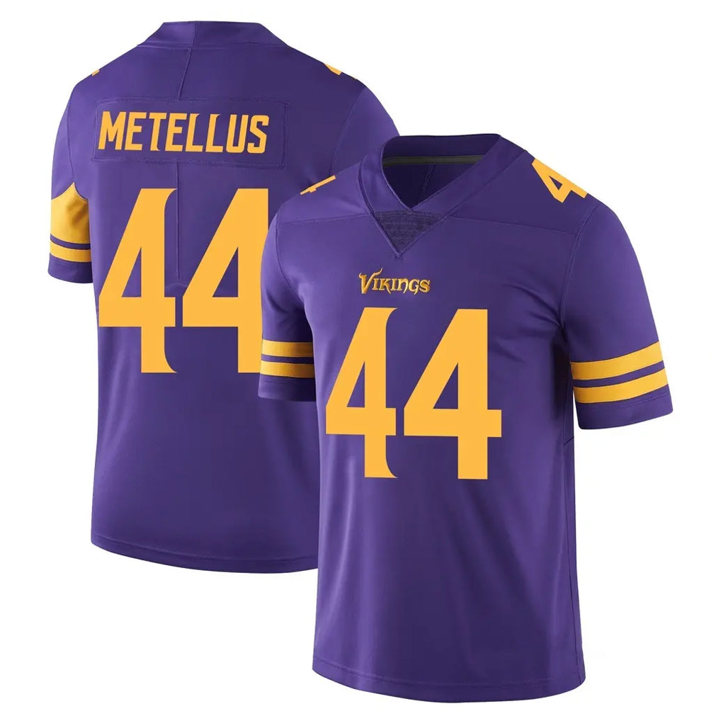 STECN MN.Vikings #44 Josh Metellus Player Purple Limited Color Rush Home Game Stitched Jerseys