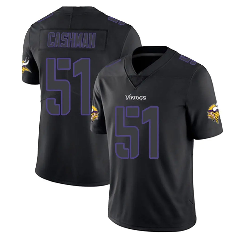 STECN MN.Vikings #51 Blake Cashman Player Black Impact LImited Home Game Stitched Jerseys