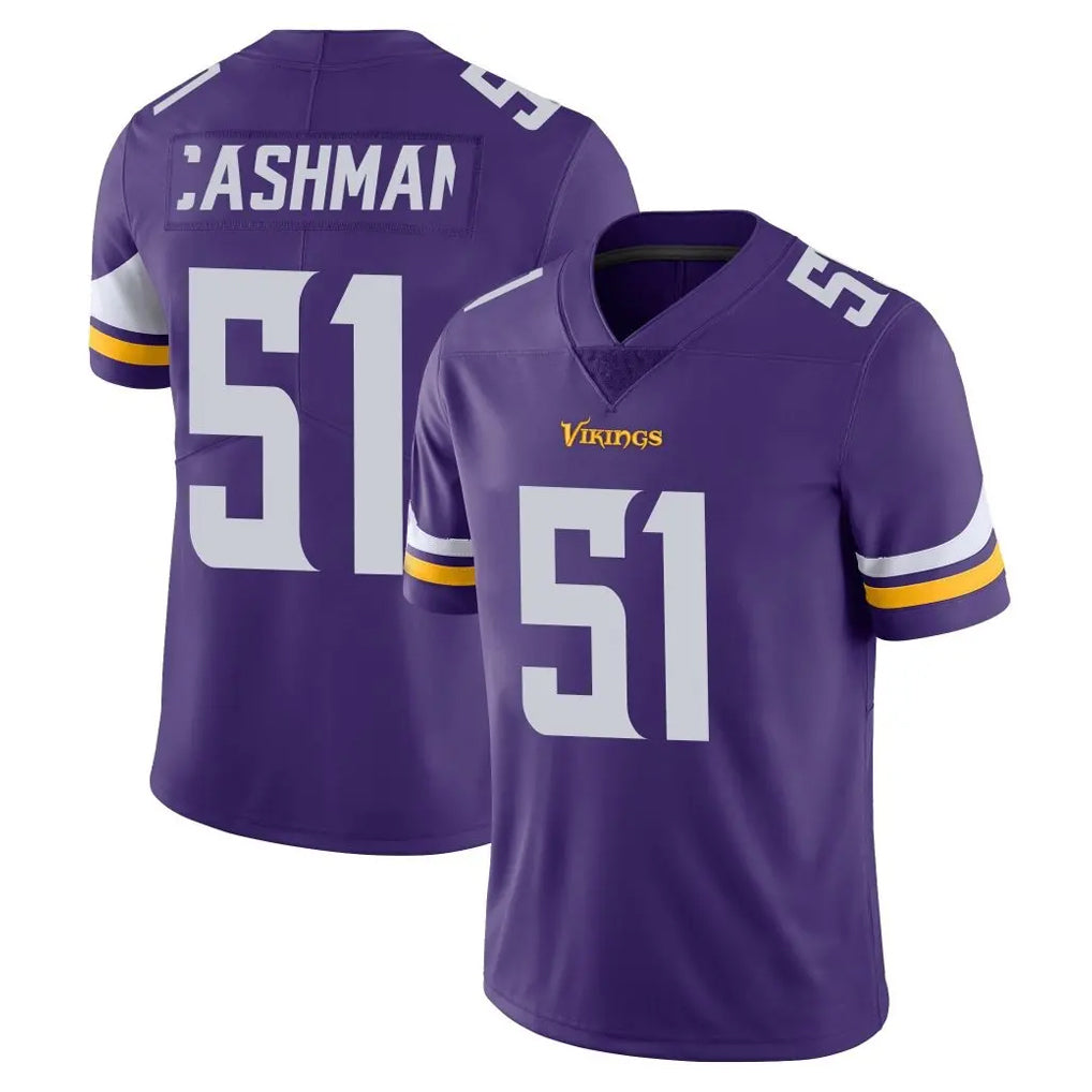 STECN MN.Vikings #51 Blake Cashman Player Purple Limited Vapor Untouchable Home Game Stitched Jerseys