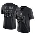 STECN MN.Vikings #55 Eric Wilson Player Black Reflective LImited Home Game Stitched Jerseys