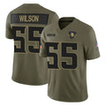 STECN MN.Vikings #55 Eric Wilson Player Olive 2025 Salute To Service Limited Game Stitched Jerseys