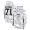 STECN MN.Vikings #71 Christian Darrisaw Player Arctic Camo Salute to Service Pullover Hoodies Limited Game Stitched Jerseys