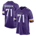 STECN MN.Vikings #71 Christian Darrisaw Player Purple Home Game Stitched Jerseys