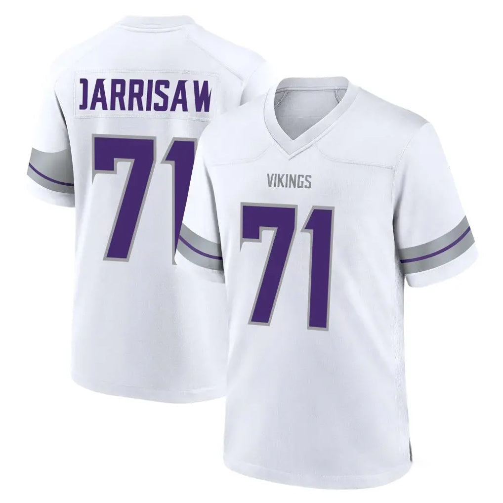 STECN MN.Vikings #71 Christian Darrisaw Player White Alternate Home Game Stitched Jerseys