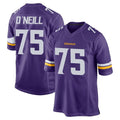 STECN MN.Vikings #75 Brian O'Neill Player Purple Home Game Stitched Jerseys