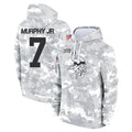 STECN MN.Vikings #7 Byron Murphy Jr. Player Arctic Camo Salute to Service Pullover Hoodies Limited Game Stitched Jerseys