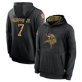 STECN MN.Vikings #7 Byron Murphy Jr. Player Black Salute to Service Hoodies Limited Game Stitched Jerseys